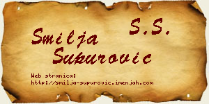 Smilja Supurović vizit kartica